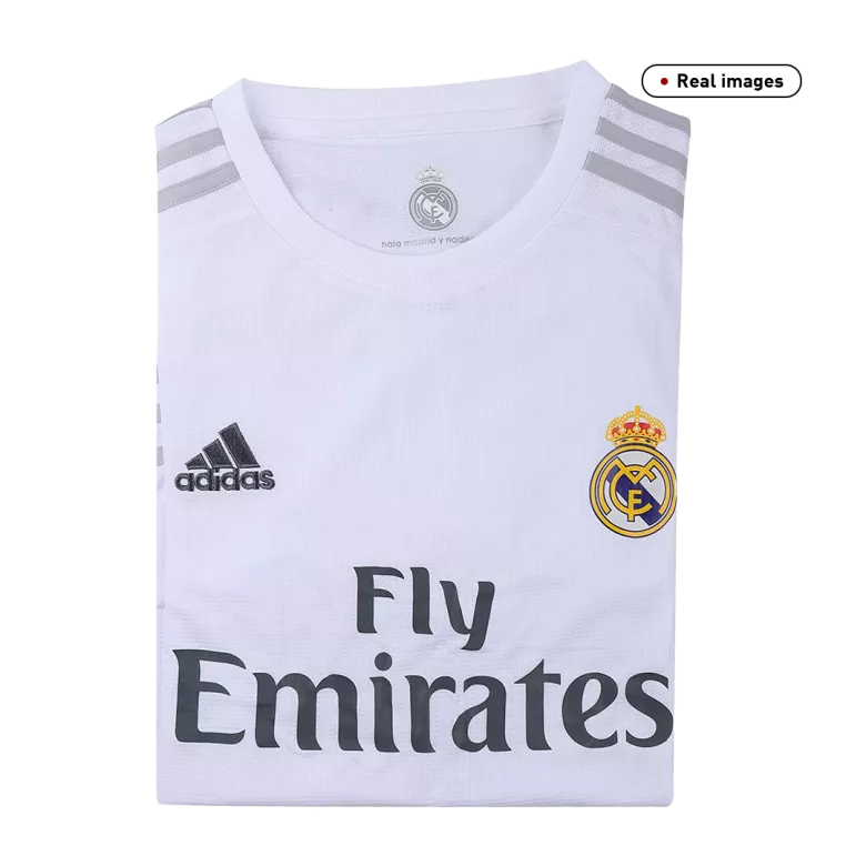 Real Madrid Home Long Sleeve Soccer Jersey 2015/16 - vstockx