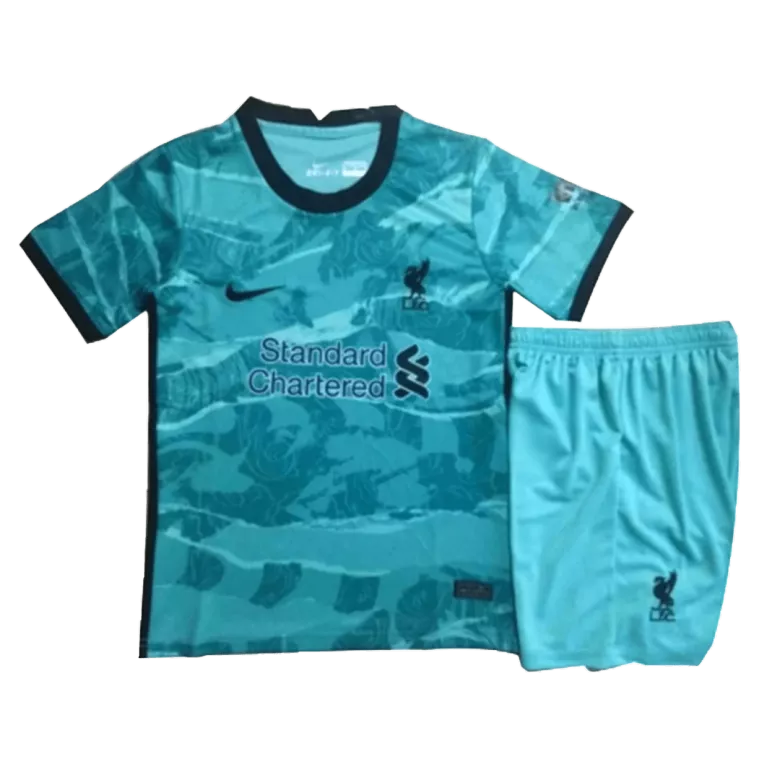 Liverpool Away Kids Soccer Jerseys Kit 2020/21 - vstockx