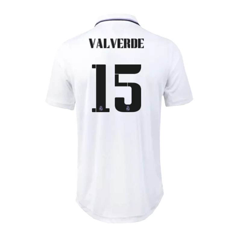 VALVERDE #15 Real Madrid Home Authentic Jersey 2022/23 - vstockx