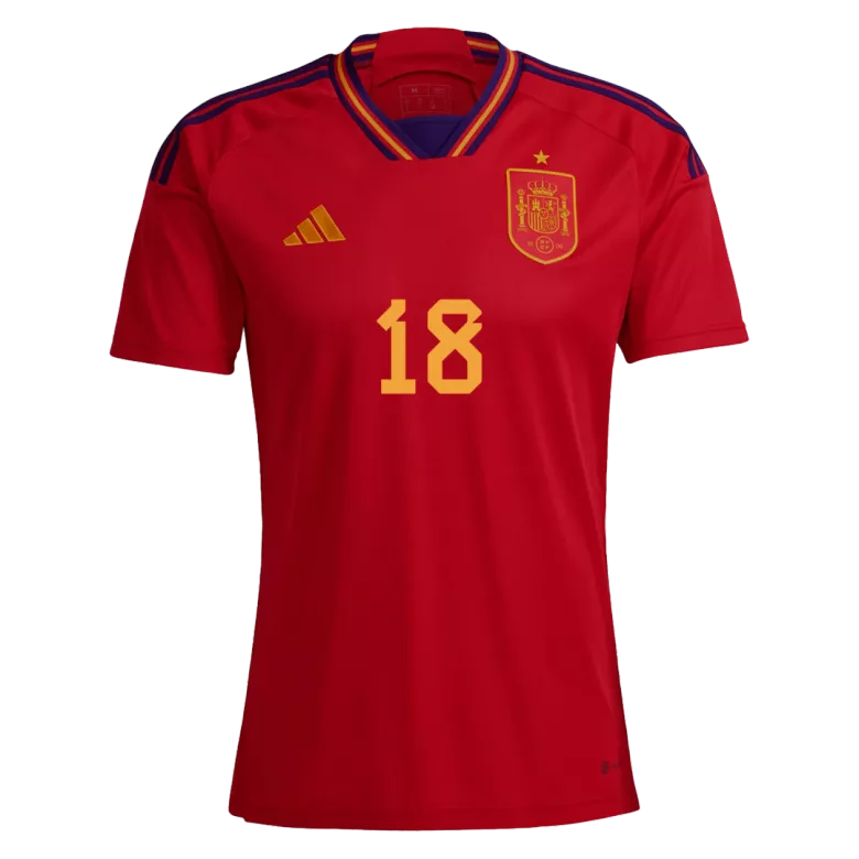 JORDI ALBA #18 Spain Home Jersey World Cup 2022 - vstockx