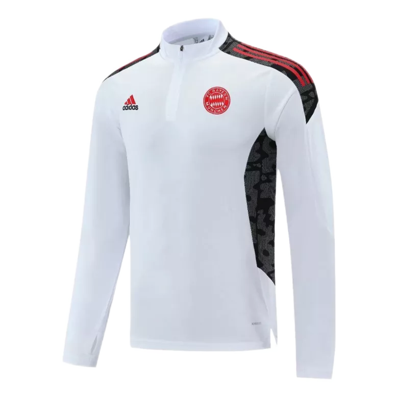 Bayern Munich 1/4 Zip Tracksuit 2021/22 White - vstockx