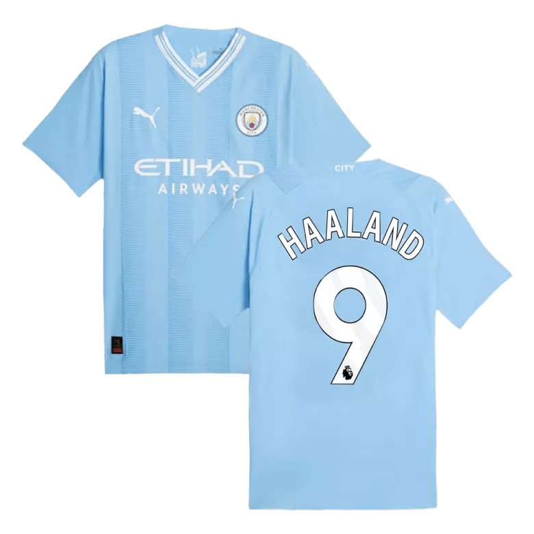 HAALAND #9 Manchester City Home Authentic Soccer Jersey 2023/24 - vstockx