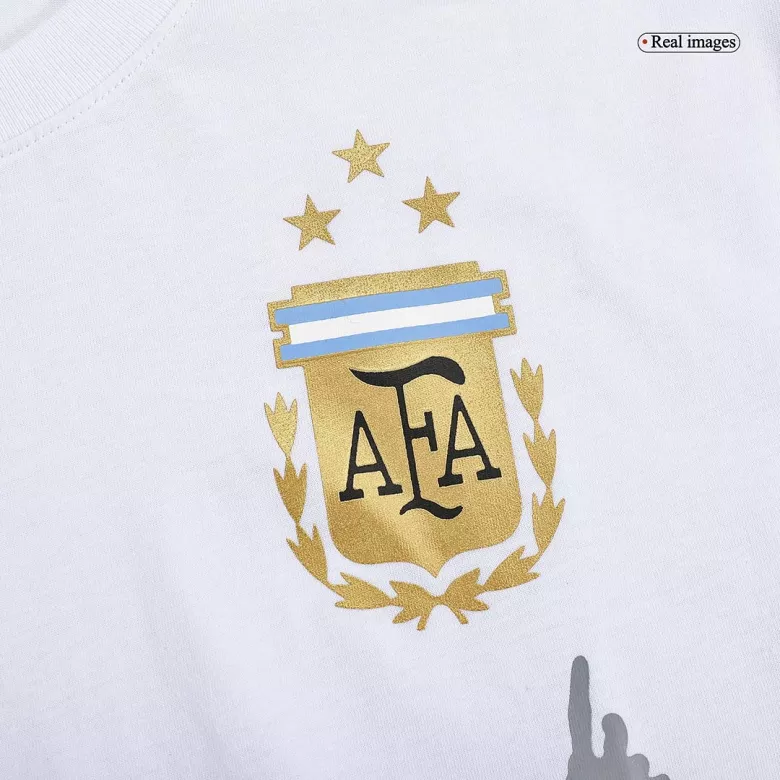Argentina Winners Lionel Messi Celebration T-Shirt 2022-Three Stars - vstockx