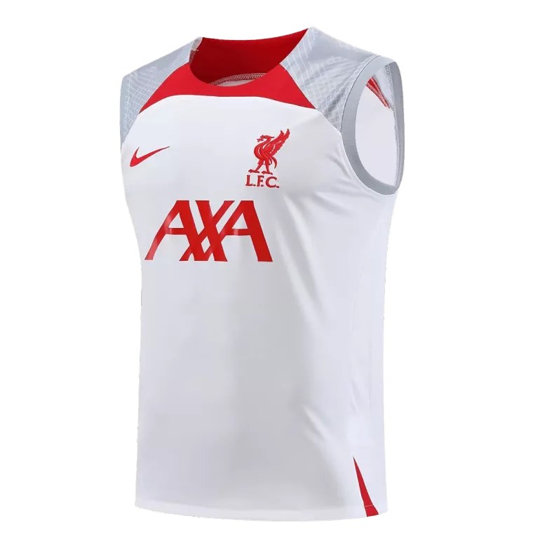 Liverpool Jerseys Sleeveless Training Kit 2023/24 White&Gray - vstockx