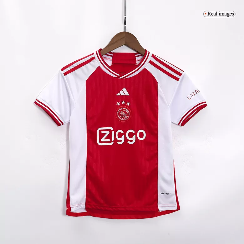 Ajax Home Kids Soccer Jerseys Full Kit 2023/24 - vstockx