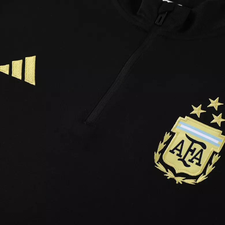 Argentina 1/4 Zip Tracksuit 2023/24 Black - vstockx