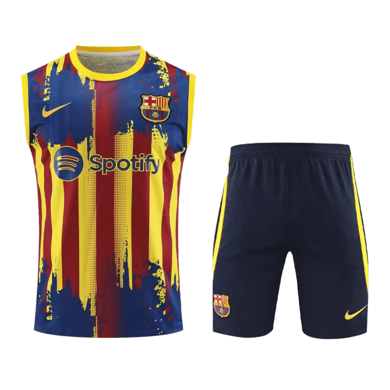 Barcelona Jerseys Sleeveless Training Kit 2023/24 - vstockx