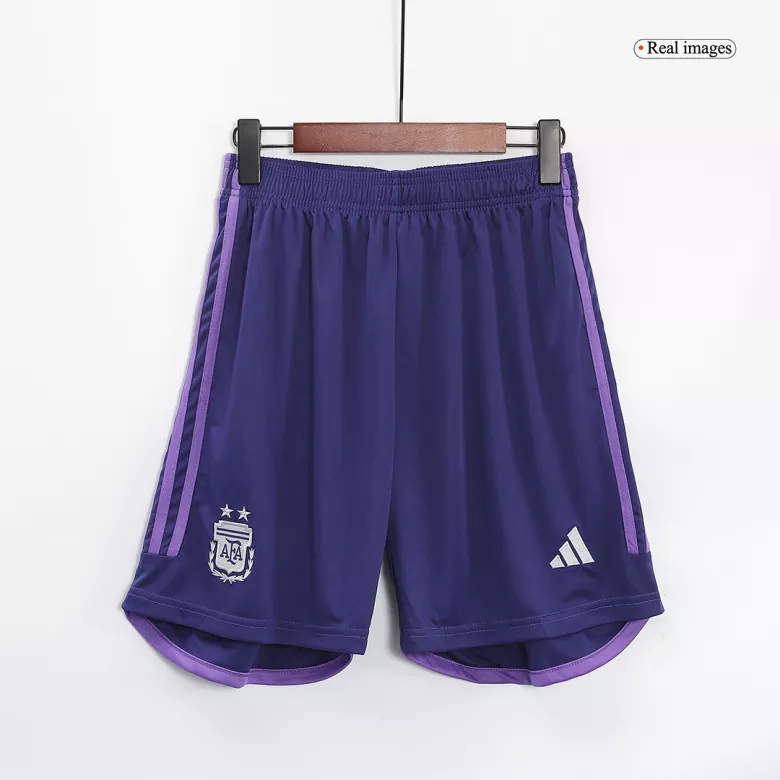 Argentina Away Soccer Shorts 2022 - vstockx