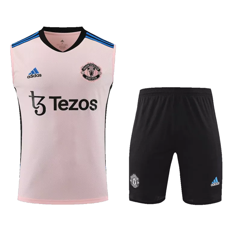 Manchester United Jerseys Sleeveless Training Kit 2022/23 Pink - vstockx