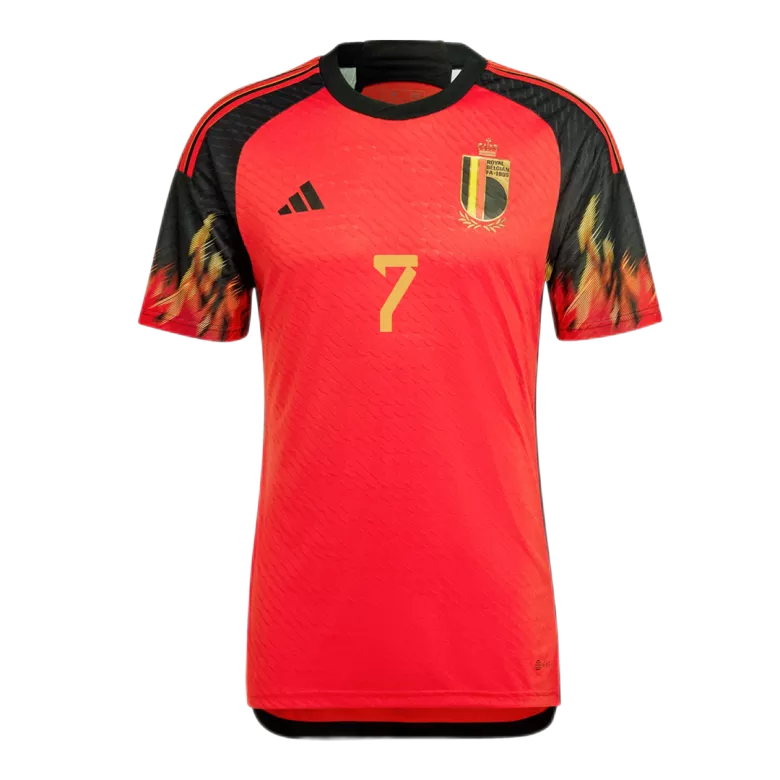 DE BRUYNE #7 Belgium Home Authentic Jersey World Cup 2022 - vstockx