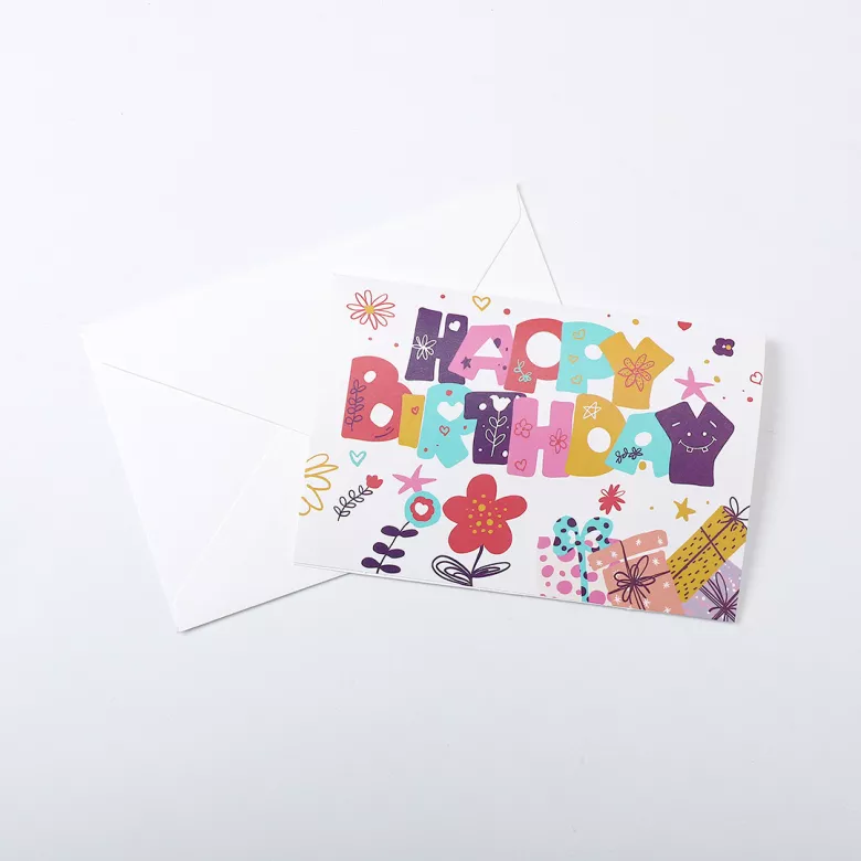 1 Pcs Random Style Personalized Birthday Greeting Card - vstockx