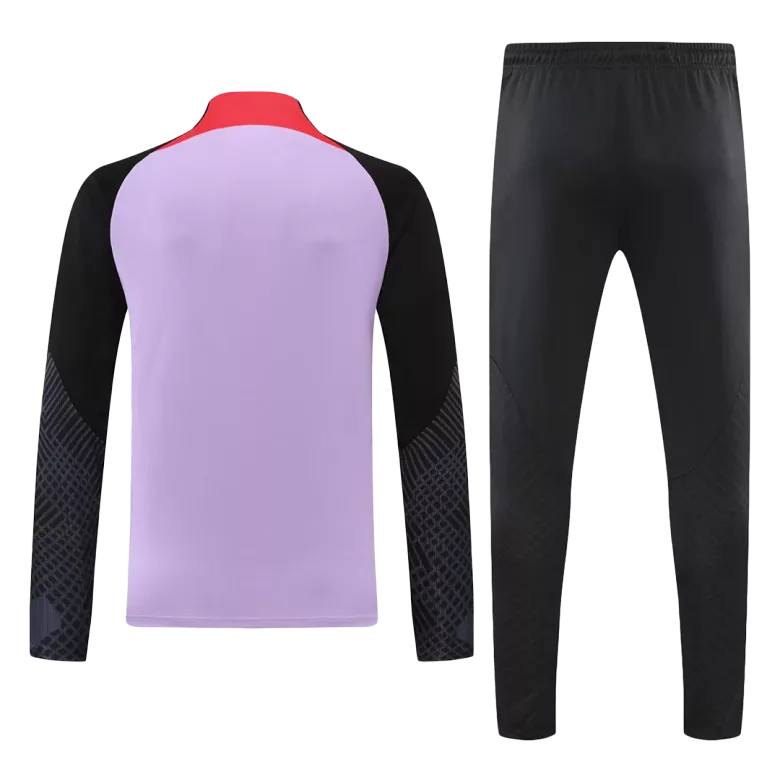 Liverpool 1/4 Zip Tracksuit 2022/23 Purple&Black - vstockx