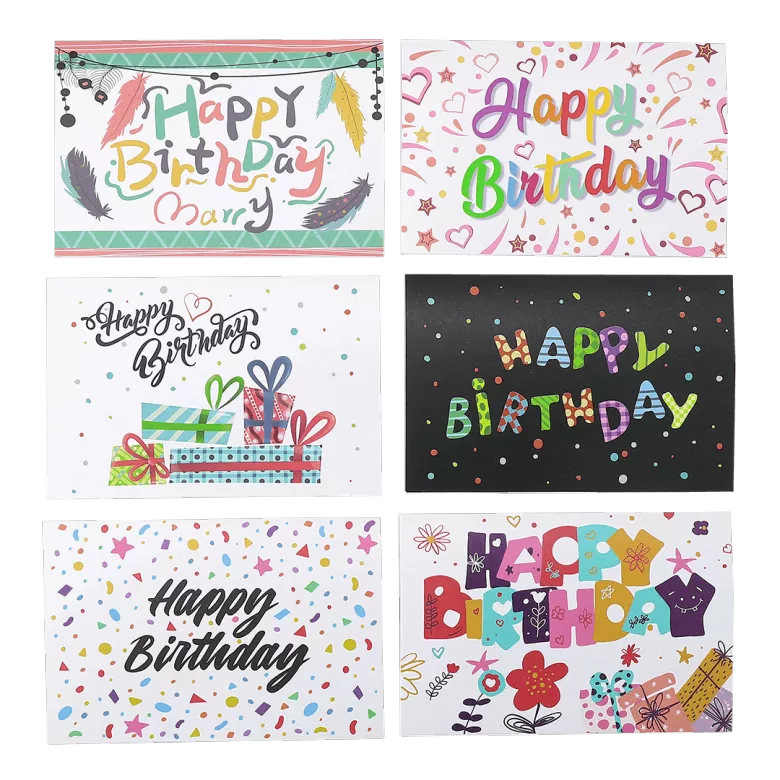 1 Pcs Random Style Personalized Birthday Greeting Card - vstockx