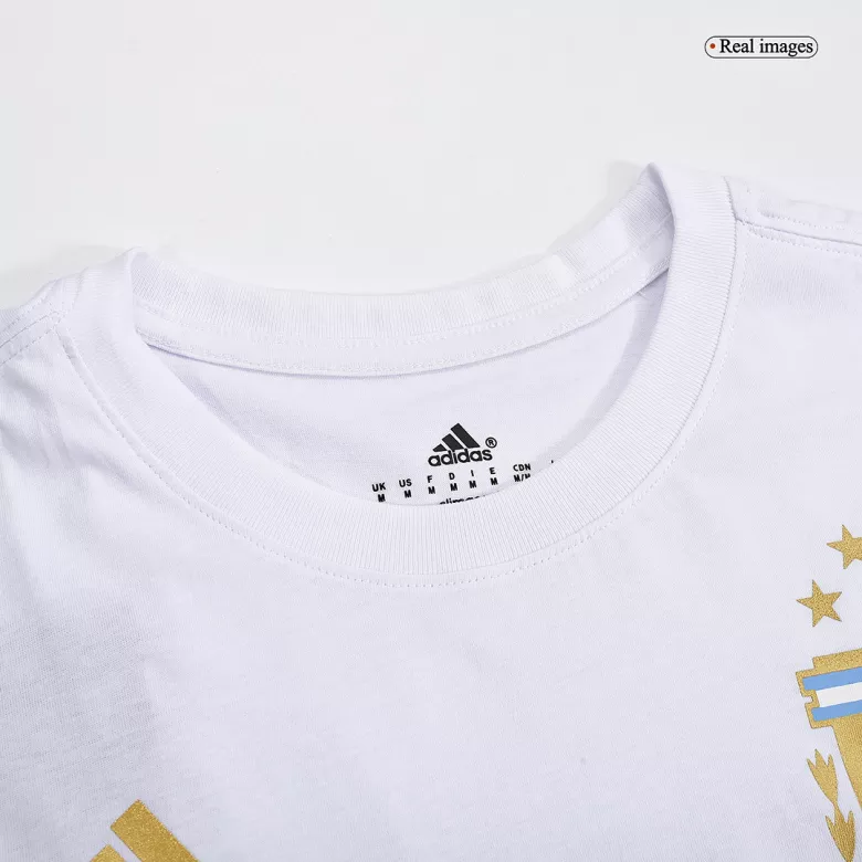 Argentina Winners Lionel Messi Celebration T-Shirt 2022-Three Stars - vstockx