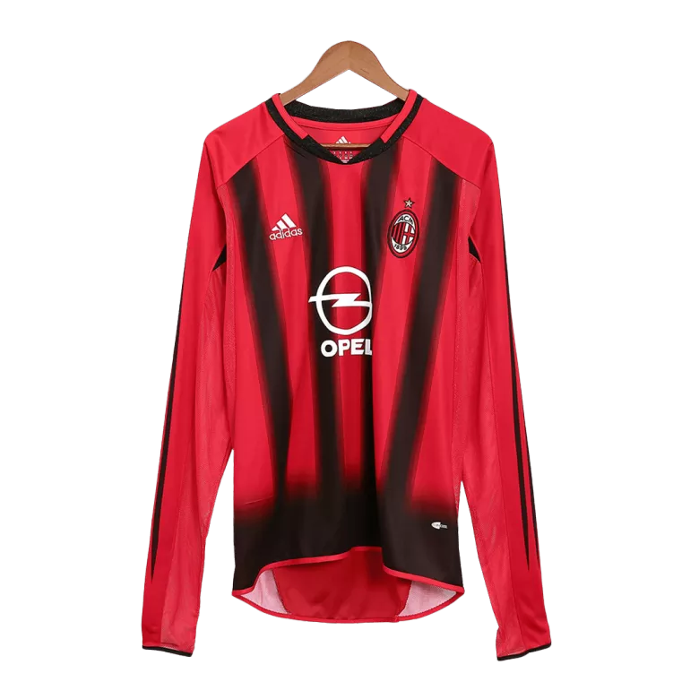 Vintage Soccer Jersey AC Milan Home Long Sleeve 2004/05 - vstockx