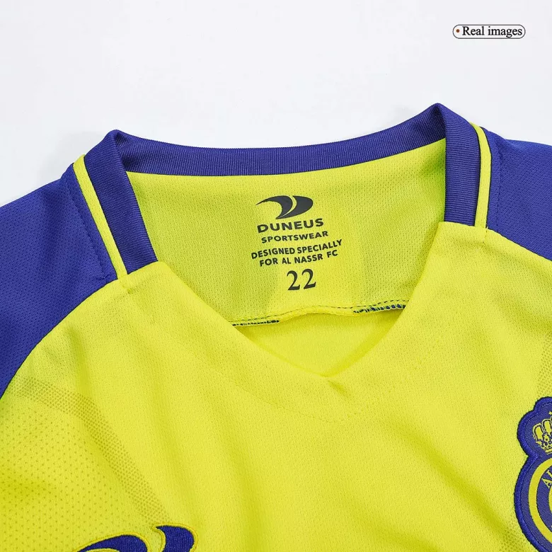Al Nassr Home Kids Jerseys Kit 2022/23 - vstockx