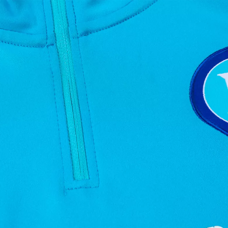 Napoli 1/4 Zip Tracksuit 2023/24 Kids Blue - vstockx
