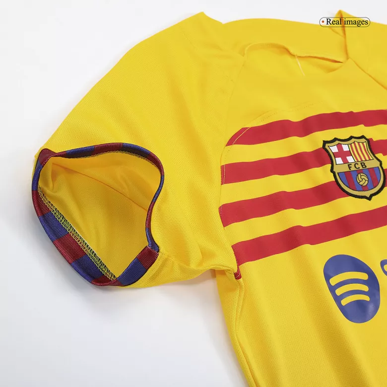 Barcelona Fourth Away Kids Jerseys Kit 2022/23 - vstockx