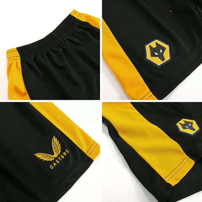 Wolverhampton Wanderers Home Kids Soccer Jerseys Kit 2023/24 - vstockx
