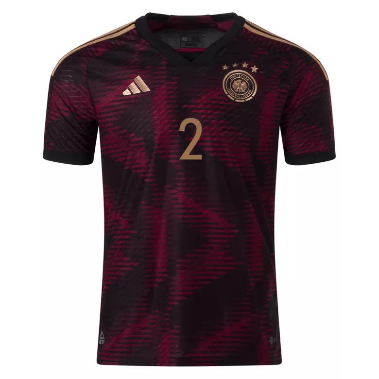 R��DIGER #2 Germany Away Authentic Jersey World Cup 2022 - vstockx