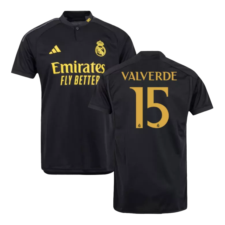 VALVERDE #15 Real Madrid Third Away Soccer Jersey 2023/24 - vstockx