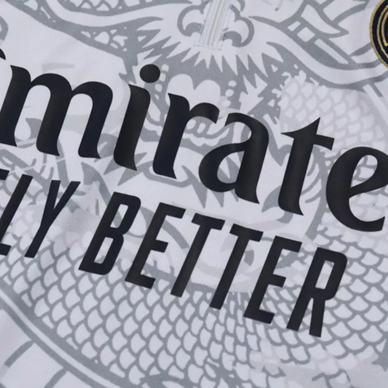 Real Madrid 1/4 Zip Tracksuit 2023/24 Gray - vstockx