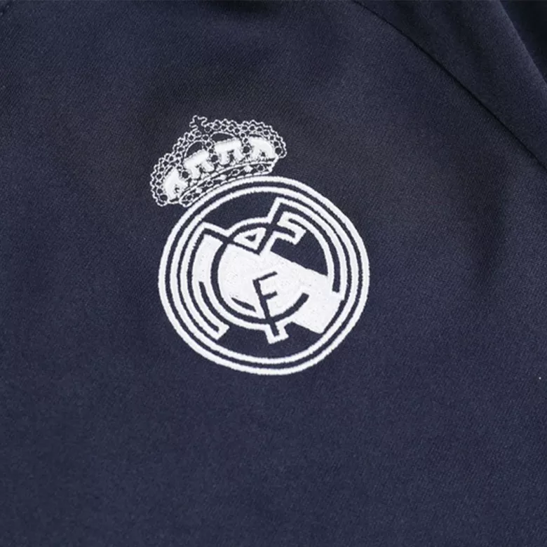 Real Madrid 1/4 Zip Tracksuit 2023/24 Kids Navy - vstockx