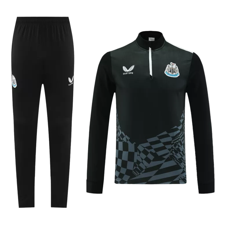 Newcastle United 1/4 Zip Tracksuit 2023/24 Black - vstockx