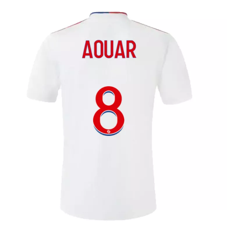 AOUAR #8 Olympique Lyonnais Home Soccer Jersey 2021/22 - vstockx