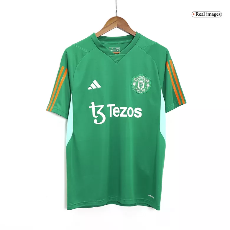 Manchester United Pre-Match Soccer Jersey 2023/24 Green - vstockx