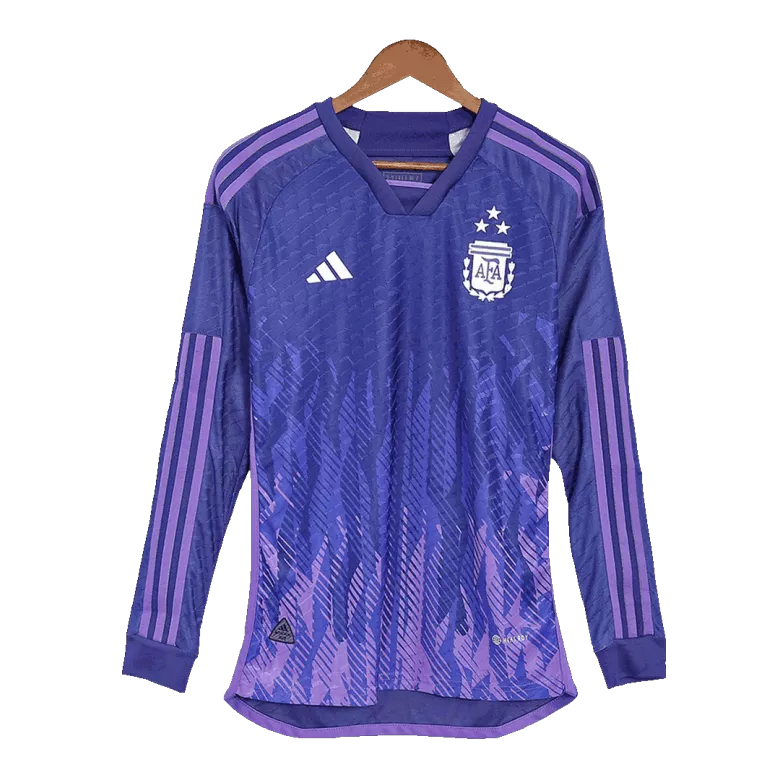 Authentic Argentina Away Long Sleeve Soccer Jersey 2022 - vstockx