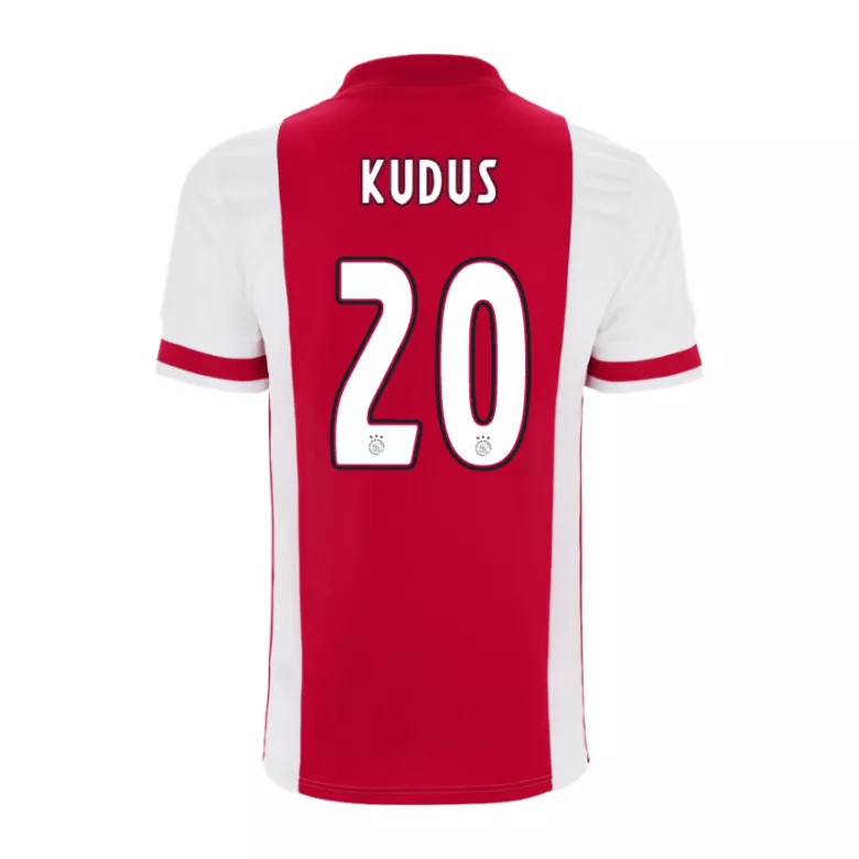 KUDUS #20 Ajax Home Soccer Jersey 2020/21 - vstockx