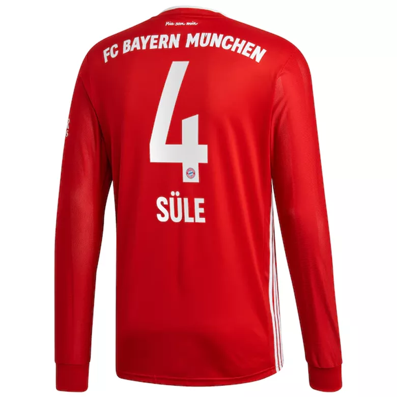 S��LE #4 Bayern Munich Home Long Sleeve Soccer Jersey 2020/21 - vstockx