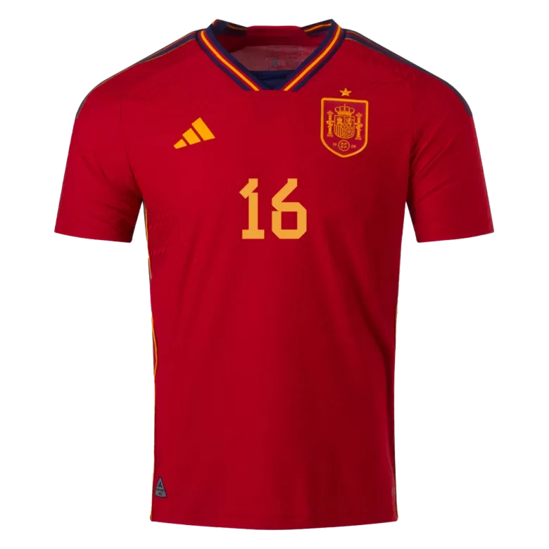 RODRI #16 Spain Home Authentic Jersey World Cup 2022 - vstockx