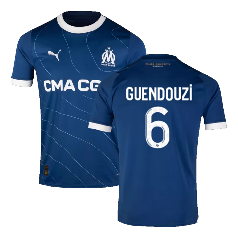 GUENDOUZI #6 Marseille Away Soccer Jersey 2023/24 - vstockx