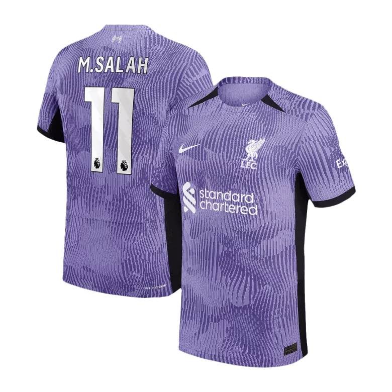 M.SALAH #11 Liverpool Third Away Authentic Soccer Jersey 2023/24 - vstockx