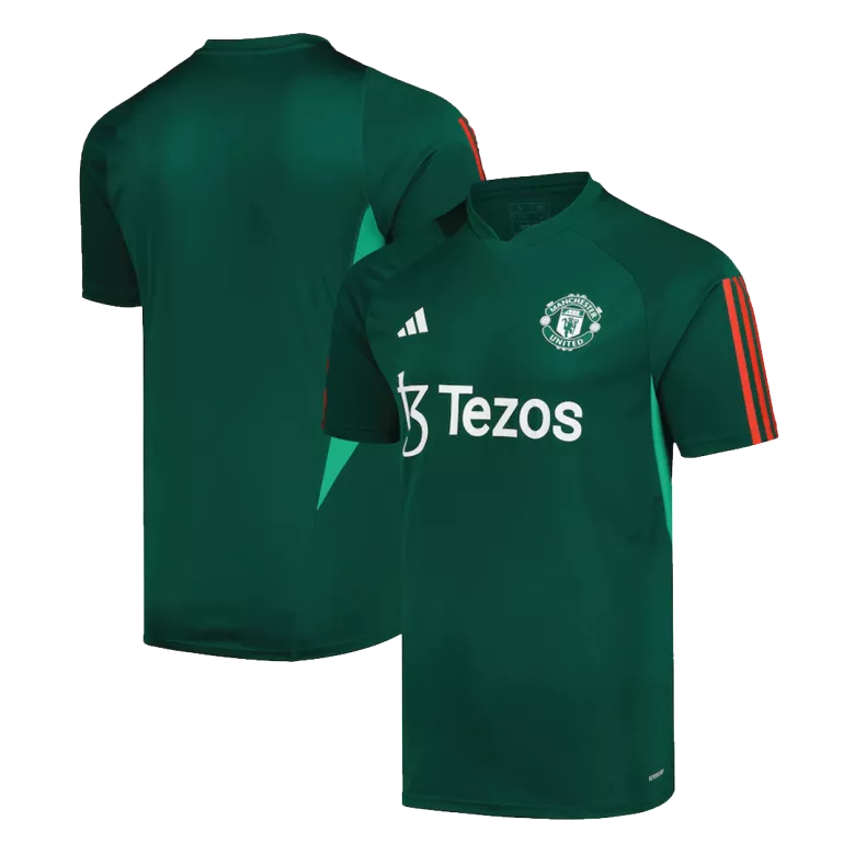 Manchester United Pre-Match Soccer Jersey 2023/24 Green - vstockx