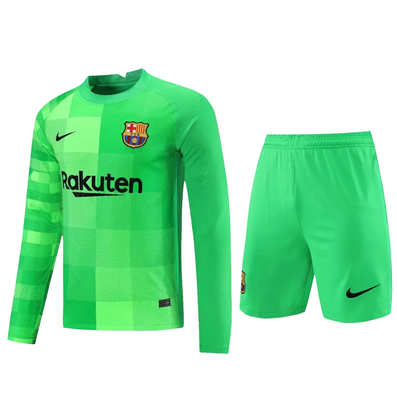 Barcelona Goalkeeper Long Sleeve Jerseys Kit 2021/22 - vstockx