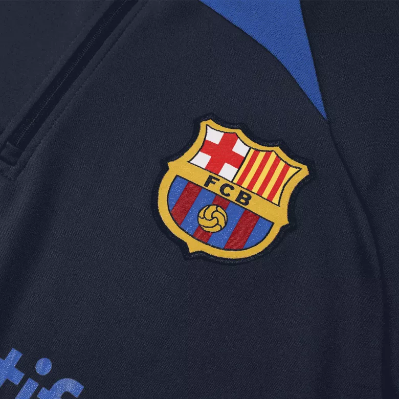 Barcelona 1/4 Zip Tracksuit 2022/23 Navy - vstockx