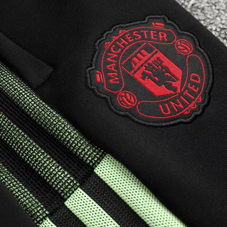 Manchester United Jacket Tracksuit 2021/22 Kids Black - vstockx