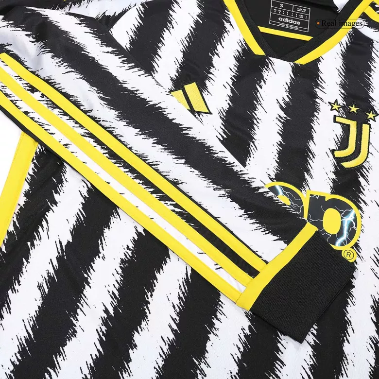 Juventus Home Long Sleeve Soccer Jersey 2023/24 - vstockx