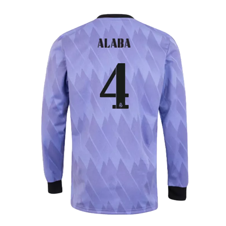 ALABA #4 Real Madrid Away Long Sleeve Soccer Jersey 2022/23 - vstockx