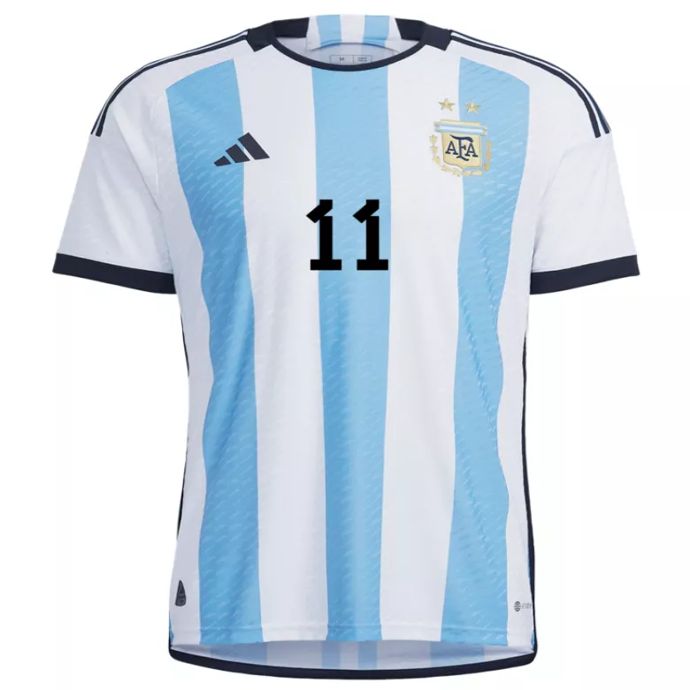 DI MARIA #11 Argentina Home Authentic Jersey World Cup 2022 - vstockx