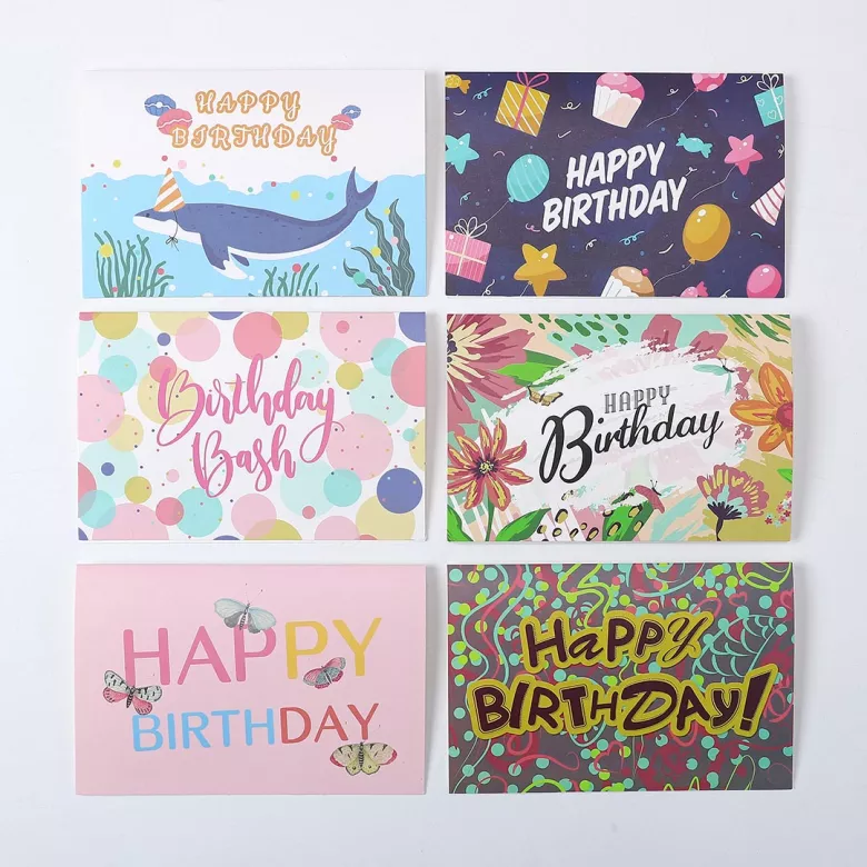 1 Pcs Random Style Personalized Birthday Greeting Card - vstockx