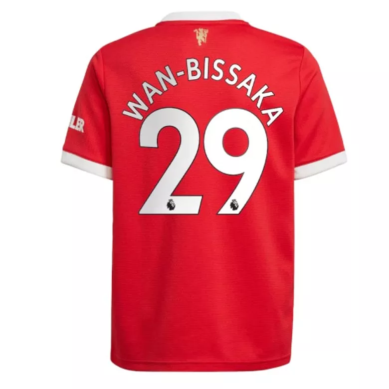 WAN-BISSAKA #29 Manchester United Home Soccer Jersey 2021/22 - vstockx