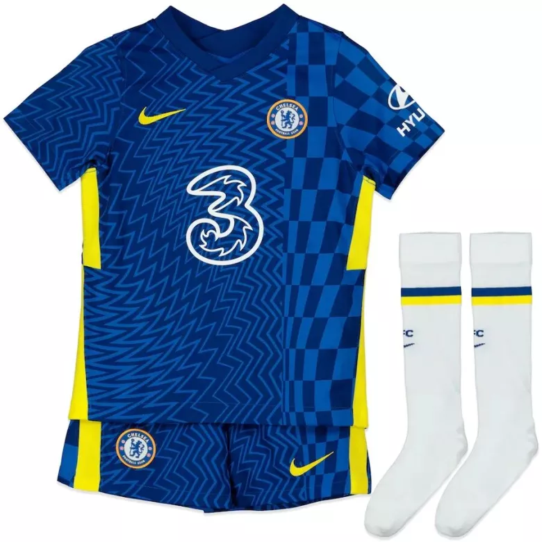 Chelsea Home Kids Soccer Jerseys Full Kit 2021/22 - vstockx