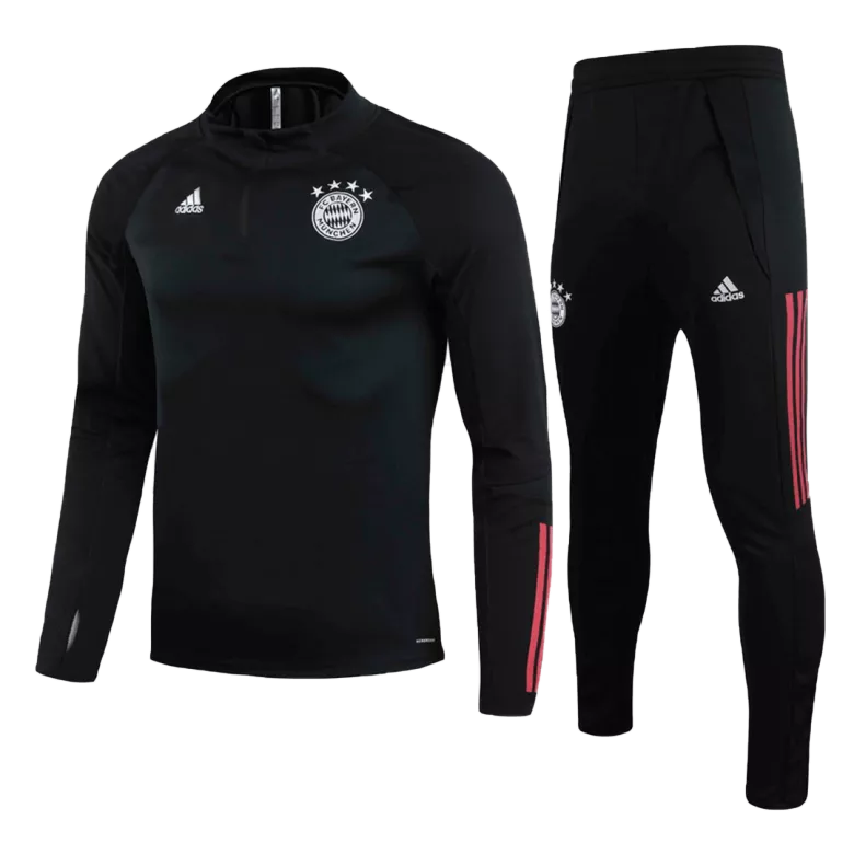 Bayern Munich 1/4 Zip Tracksuit 2020/21 Black - vstockx