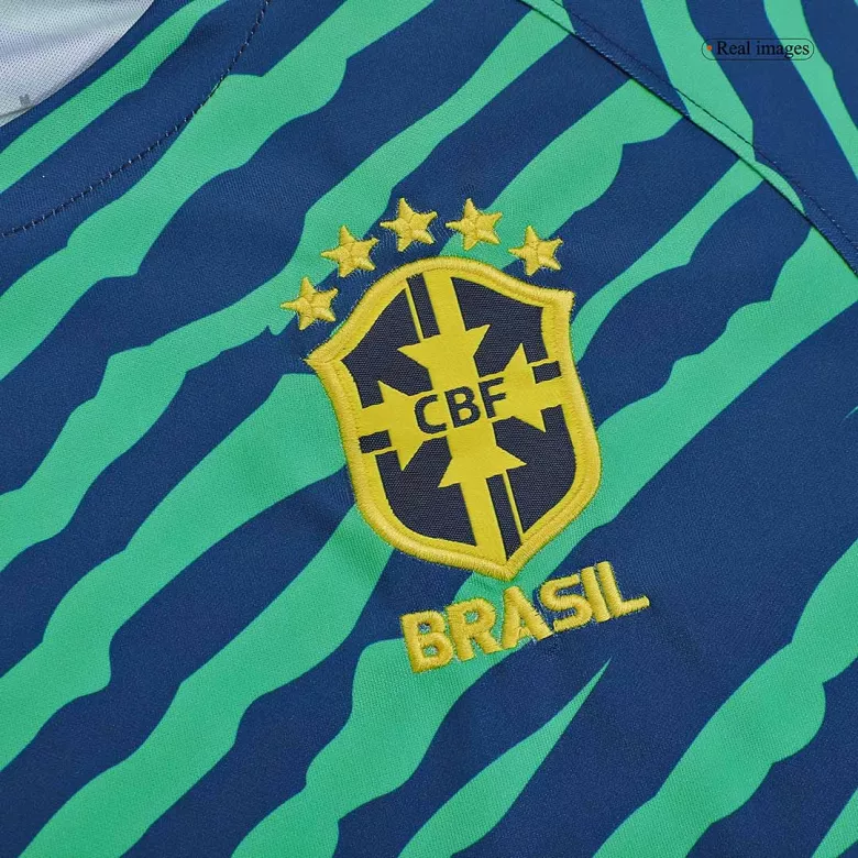Brazil Pre-Match Soccer Jersey 2022 - vstockx