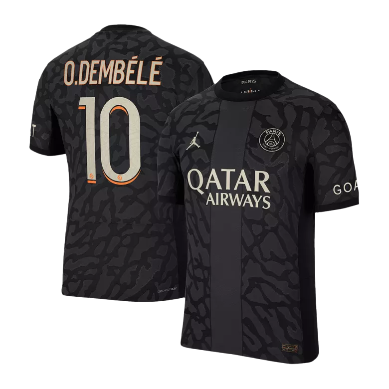 O.DEMB��L�� #10 PSG Third Away Authentic Soccer Jersey 2023/24 - vstockx
