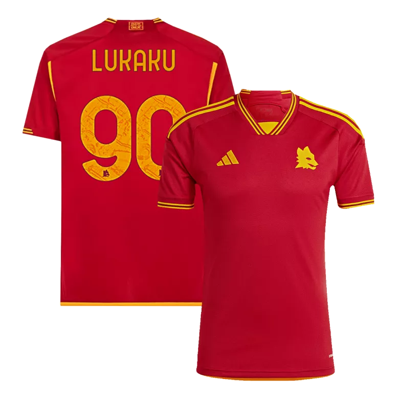LUKAKU #90 Roma Home Soccer Jersey 2023/24 - vstockx